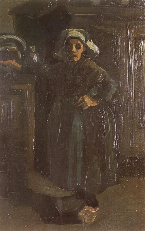 Peasant Woman Standing Indoors (nn04), Vincent Van Gogh